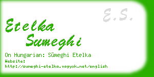 etelka sumeghi business card